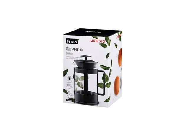 ჩაის დასაყენებელი ARDESTO AR1008BLF FRENCH PRESS FRESH, 800 ML