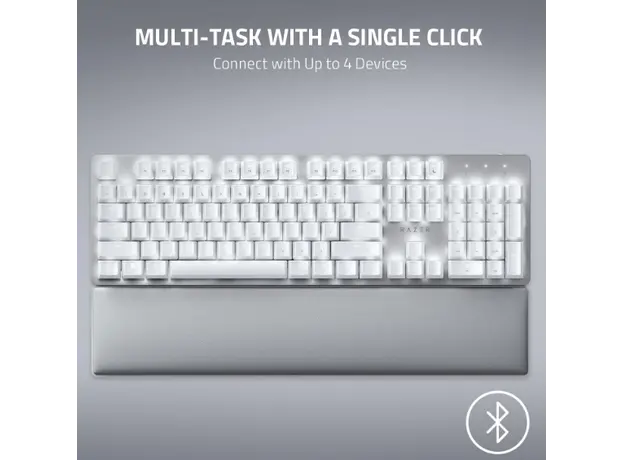 კლავიატურა Razer Keyboard Pro Type Ultra LED 108key USB/WL/BT EN, white, 6 image