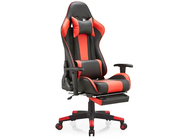 სათამაშო სავარძელი ALLX SK8825, Gaming Chair, Red/Black, 4 image