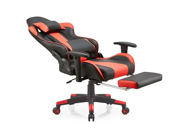 სათამაშო სავარძელი ALLX SK8825, Gaming Chair, Red/Black, 3 image