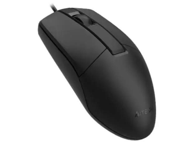 Mouse A4tech OP-330 Wired Optical Mouse Black, 3 image