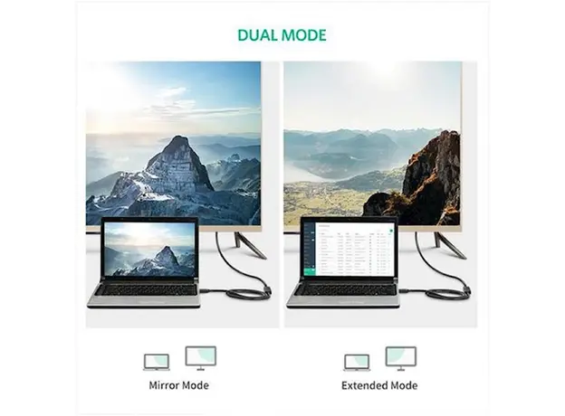 HDMI კაბელი UGREEN HD107 (10142), HDMI Male to Female Cable, 2m, Black, 5 image