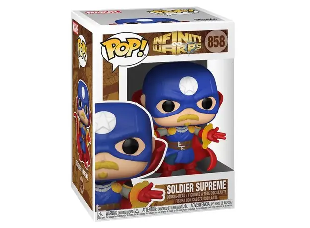 საკოლექციო ფიგურა Funko POP! Bobble Marvel Avengers Infinity Warps Soldier Supreme 52006, 3 image