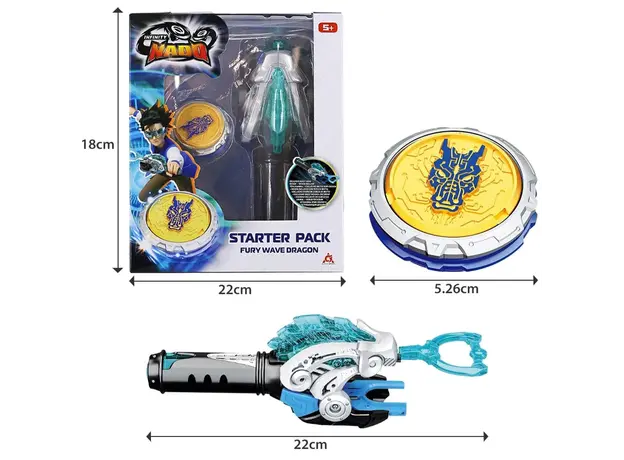 სათამაშო ნაკრები Infinity Nado VI Starter Pack Fury Wave Dragon, 6 image