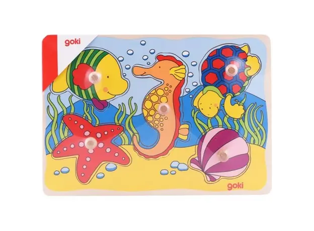 ასაწყობი ფაზლი Goki Puzzle Sea inhabitants 57515G-4, 2 image