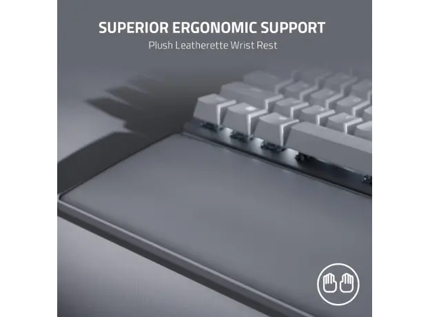 კლავიატურა Razer Keyboard Pro Type Ultra LED 108key USB/WL/BT EN, white, 7 image