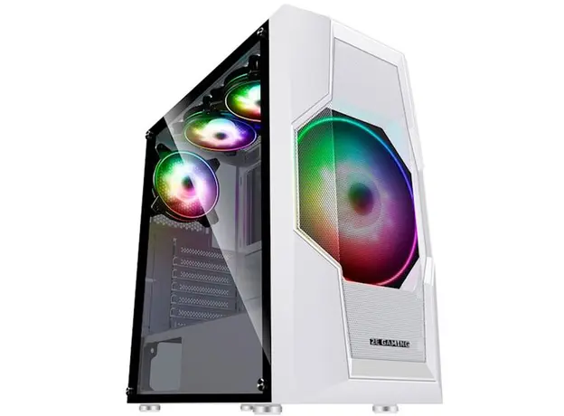 კომპიუტერის ქეისი 2E TURBO (G2057W) , MidT, 2xUSB2.0,1xUSB3.0, 1x200+3x120ARGB,TG (side panel),without PSU,whiteMidT