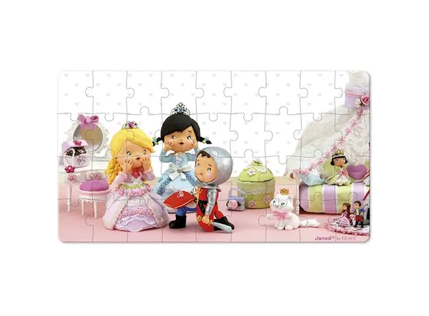 ასაწყობი ფაზლი Janod Set of 2 puzzles  Rose plays Princess J02770, 6 image