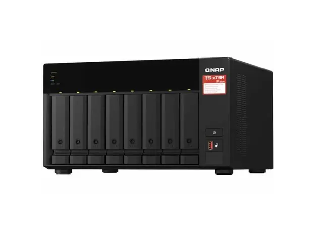 კვების წყარო 8-bay NAS AMD Ryzen V1000 series V1500B 4C/8T 2.2GHz 8GB DDR4 RAM (2 x SODIMM slots max. 64GB optional ECC RAM support) 8x SATA 6Gb/s bays 2x M.