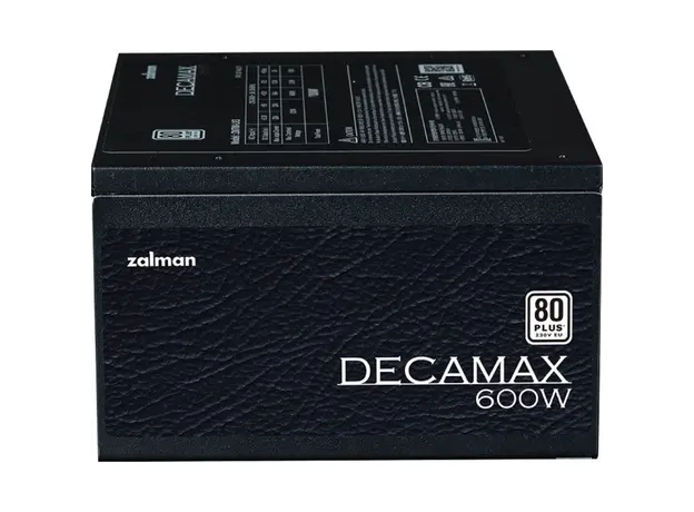 კვების ბლოკი Zalman ZM600-LX3 TeraMax, 600W, 80 Plus, Power Supply, Black, 6 image
