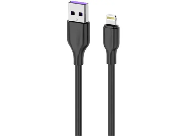 კაბელი 2E Cable USB-A - Lightning Glow 1m Black, 2 image