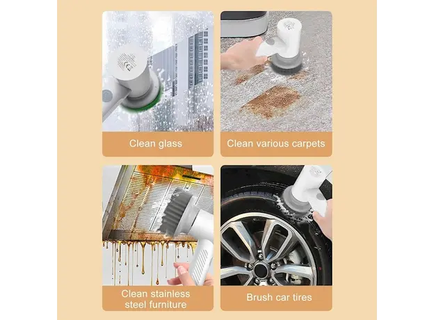 მულტიფუნქციური საწმენდი Xiaomi Lydsto XL-DDQJS01, Multi-function Brush, White, 7 image