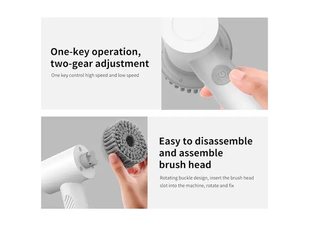 მულტიფუნქციური საწმენდი Xiaomi Lydsto XL-DDQJS01, Multi-function Brush, White, 4 image