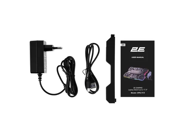 ნოუთბუქის გამაგრილებელი 2E 2E-CPG-012, Laptop Cooling Stand, Black, 8 image