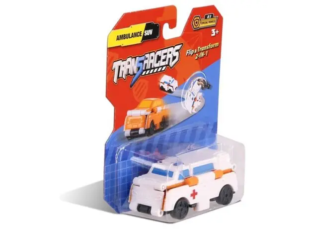 სათამაშო მანქანა TransRacers Ambulance & SUV, 2 image