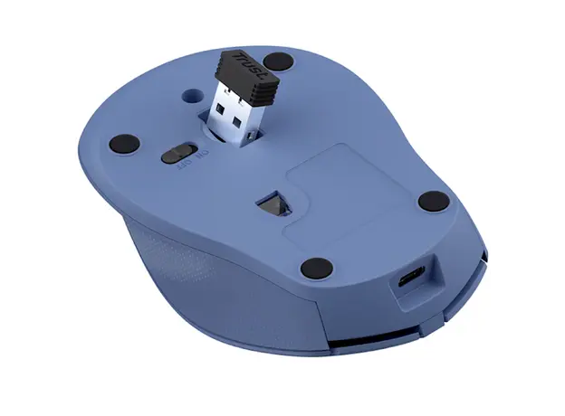 მაუსი Trust 25039 Zaya, Wireless, USB, Mouse, Blue, 6 image