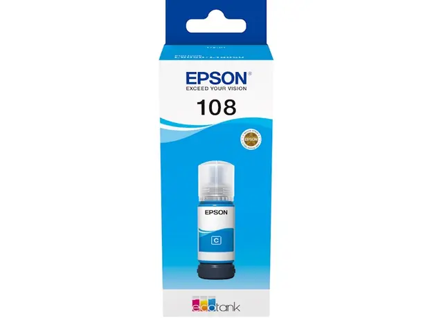 კარტრიჯის მელანი Epson 108 C13T09C24A, 7200P, Ink Cartridge, Cyan