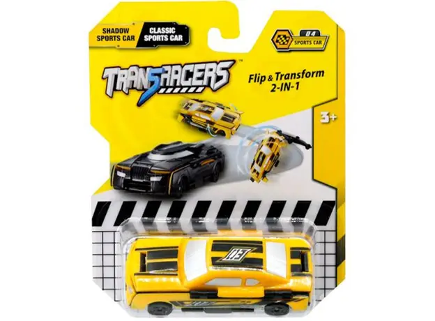 სათამაშო მანქანა TransRacers 2-in-1 Flip Vehicle- Sports Car