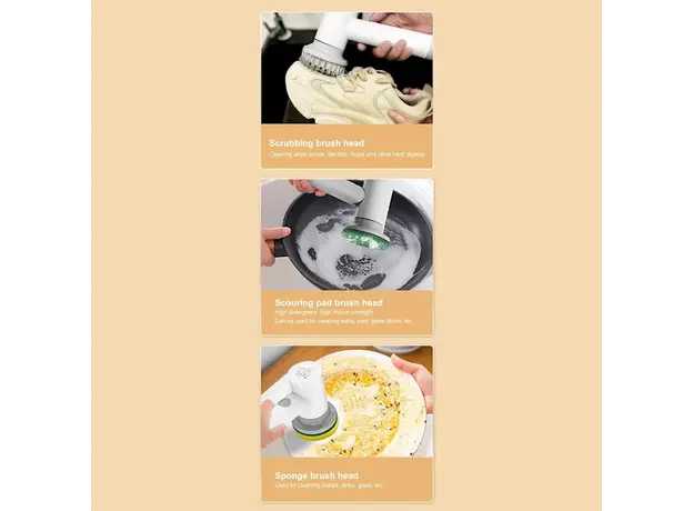 მულტიფუნქციური საწმენდი Xiaomi Lydsto XL-DDQJS01, Multi-function Brush, White, 5 image