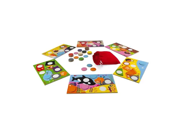 სამაგიდო თამაში Janod Matching game - Bingo color, 6 image