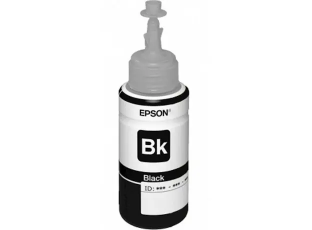 კარტრიჯი EPSON ORIGINAL (C13T66414A) I/C (b) L100 Black ink bottle 70 ml, 3 image