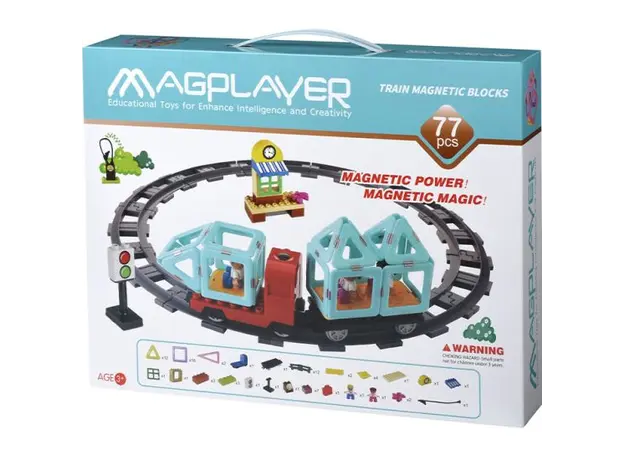 კონსტრუქტორი Magplayer Designer Train 77 e. MPH2-77, 2 image
