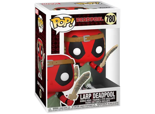 საკოლექციო ფიგურა Funko POP! Bobble Marvel Deadpool 30th LARP Deadpool 54690, 3 image