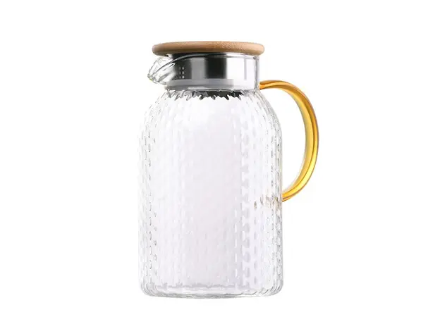 დოქი Ardesto AR2615PG 1500ml, Pitcher Dew With Bamboo Lid, 2 image