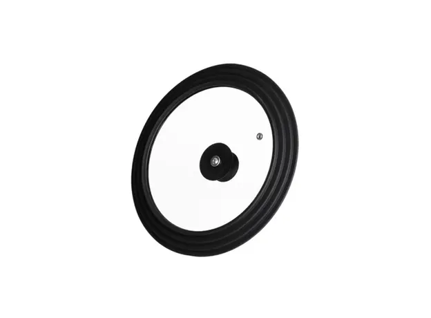 მინის თავსახური Ardesto Universal lid Black Mars Smart 24/26/28 cm, glass, silicone, 3 image