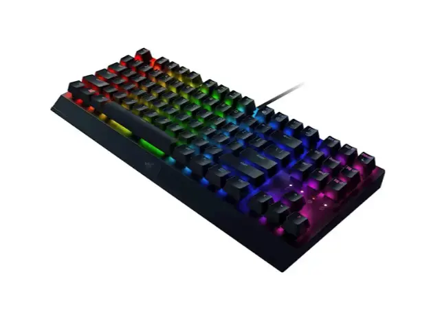 კლავიატურა Razer BlackWidow V3 TKL RGB 94key Green Switch USB EN Black, 3 image