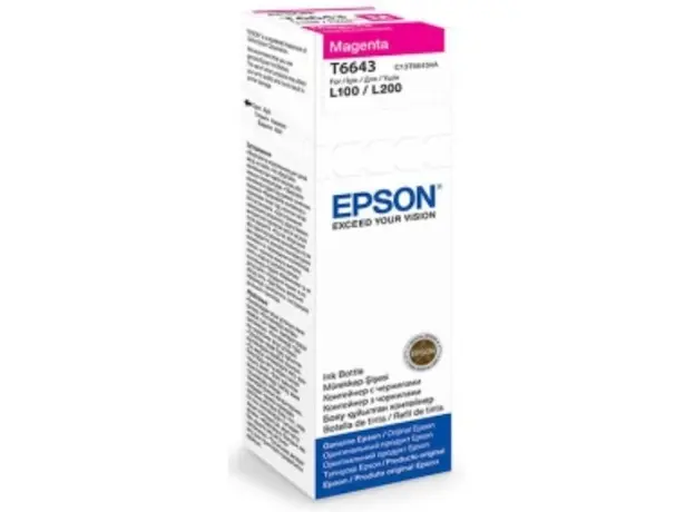 კარტრიჯი EPSON 664 ORIGINAL (C13T66434A) I/C (m) L100 Magenta ink bottle 70ml