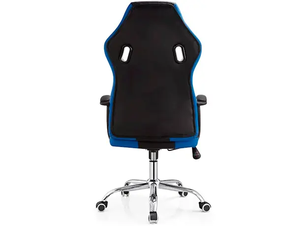 გეიმერული სავარძელი ALLX SK8815, Gaming Chair, Blue/Black, 4 image