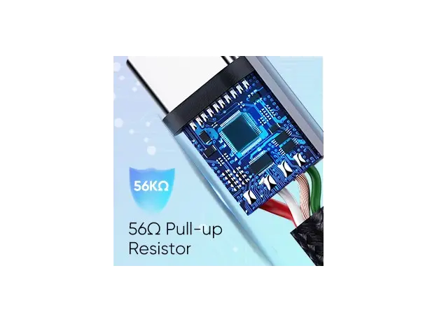 მობილურის USB დამტენი UGREEN 60128 USB 2.0 A to USB-C Cable Nickel Plating Aluminum Braid 2m (Black), 4 image