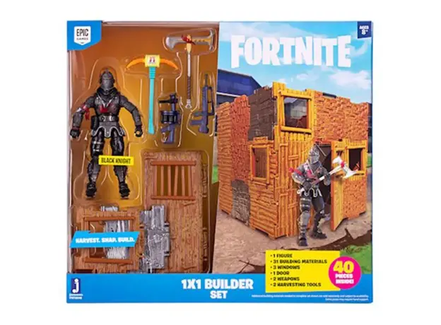 სათამაშო ფიგურა Jazwares FNT - 1 Figure Pack (1x1 Builder Set) (Black Knight) S1, 2 image