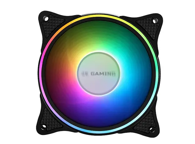 ქულერი 2E GAMING  Case fan (F120OI-ARGB), 120mm, 3+3pin 5V Aura, white blades, black frame,outer-inner LED, 5 image