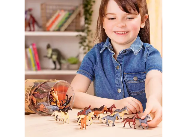 ცხენების სათამაშო ნაკრები Terra HORSES IN TUBE, 4 image