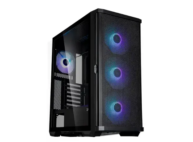 ქეისი Zalman Computer case Z10, without PSU, 2xUSB3.0, 1xUSB Type-C, 3x140mm Black fans, 1x120mm Black fans, TG Side Panel, EATX, Black