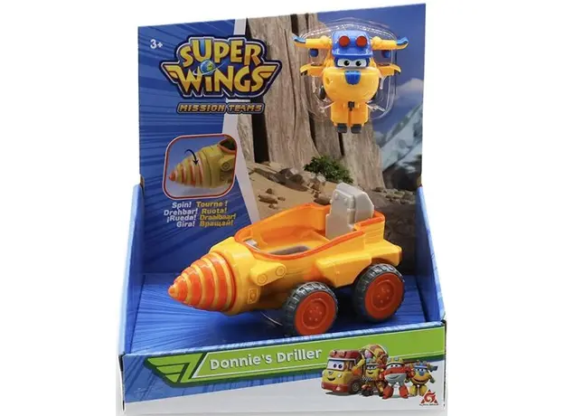 სათამაშო მანქანა Super Wings Donnie's Driller, 4 image