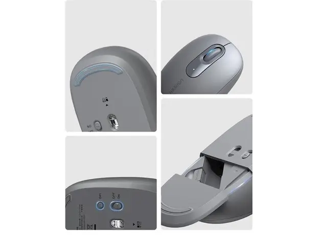 მაუსი UGREEN MU105 (90669), Wireless, USB, Mouse, Moonlight Gray, 5 image