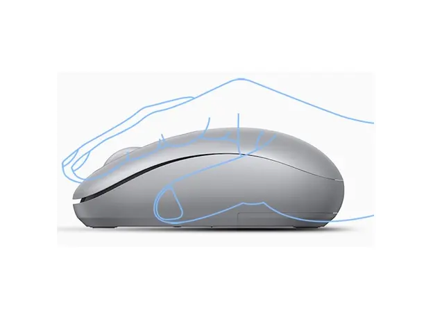 მაუსი UGREEN MU105 (90669), Wireless, USB, Mouse, Moonlight Gray, 3 image