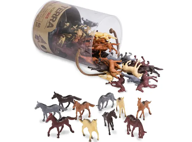 ცხენების სათამაშო ნაკრები Terra HORSES IN TUBE, 2 image