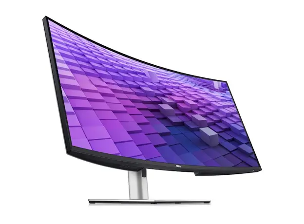 მონიტორი Dell 210-BHXB UltraSharp 38, 37.5", Curved Monitor, QHD, IPS, HDMI, USB-C, DP, RJ-45, Silver, 3 image