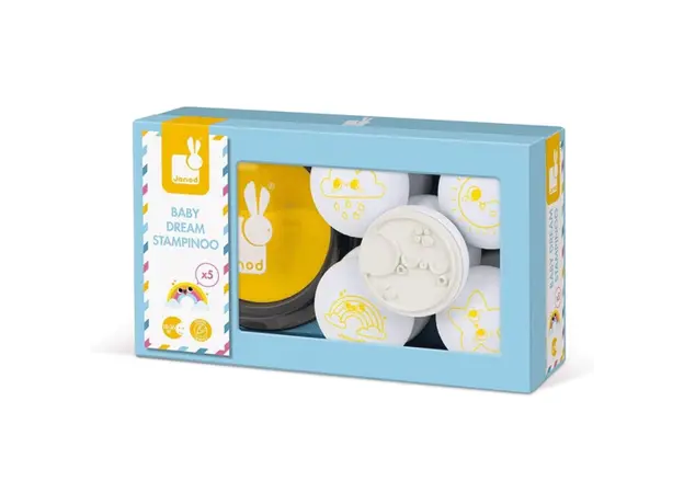 სათამაშო ნაკრები Janod SET OF 5 STAMPINOO BABY DREAM, 4 image