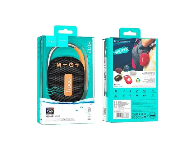 დინამიკი Hoco HC17 Easy joy sports wireless speaker Black, 4 image