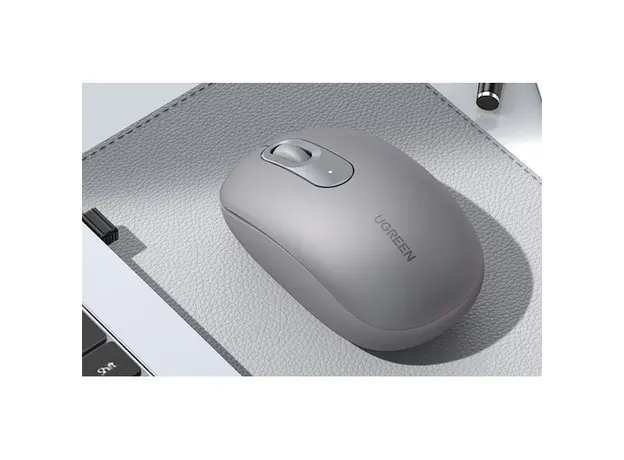 მაუსი UGREEN MU105 (90669), Wireless, USB, Mouse, Moonlight Gray, 4 image