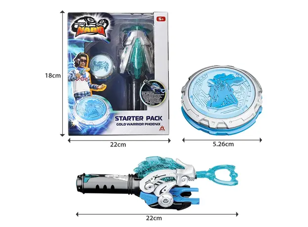 სათამაშო ნაკრები Infinity Nado VI Starter Pack Gold Warrior Phoenix, 6 image