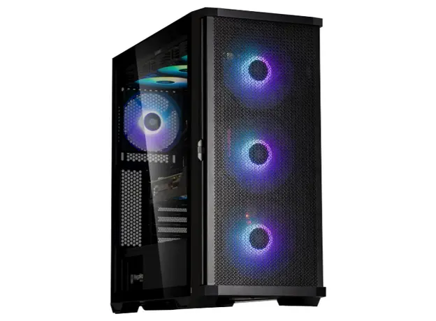 ქეისი Zalman Computer case Z10, without PSU, 2xUSB3.0, 1xUSB Type-C, 3x140mm Black fans, 1x120mm Black fans, TG Side Panel, EATX, Black, 3 image