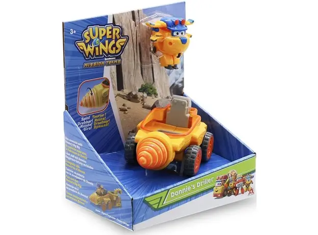 სათამაშო მანქანა Super Wings Donnie's Driller, 3 image