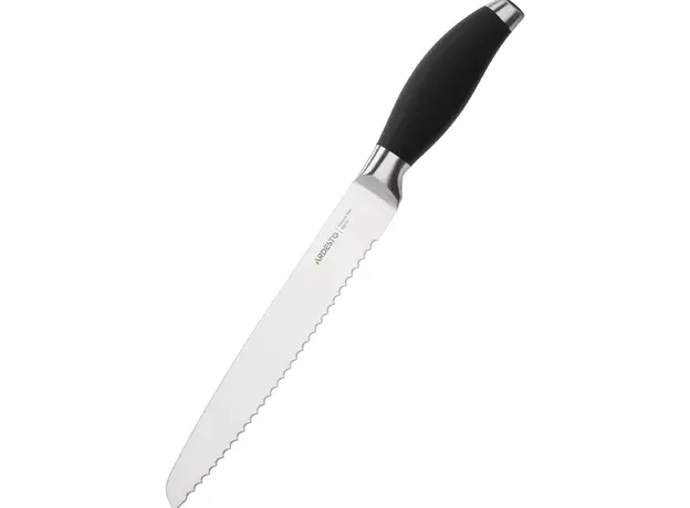 პურის დანა Ardesto Bread knife Gemini, 33 cm, blade length 20,3 сm, black, s/s, plastic, 2 image