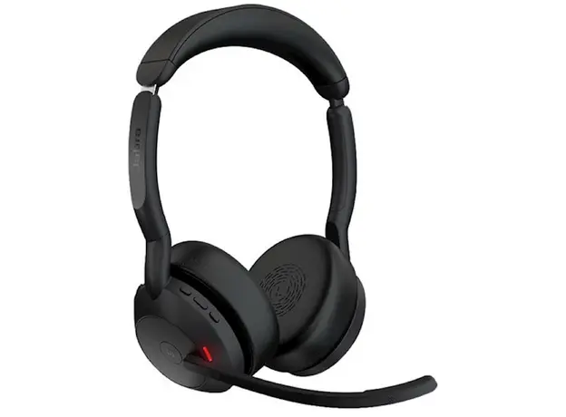 ყურსასმენი Jabra 25599-999-999 Evolve2 55, Link380a MS Stereo, Headset, Wireless, Bluetooth, USB, Black, 6 image